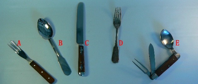 knife, Fork and Spoons - Click Image to Close